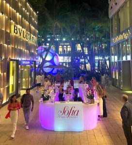 LED furniture rental in St. Pete FL with light up sofas, glow tables and illuminated lounge seating for events